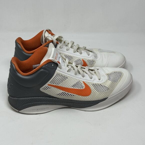 Nike Zoom Hyperfuse Low 2010 Sneakers Mens 13 Gray White Orange Shoes 429614-103 - Picture 3 of 16